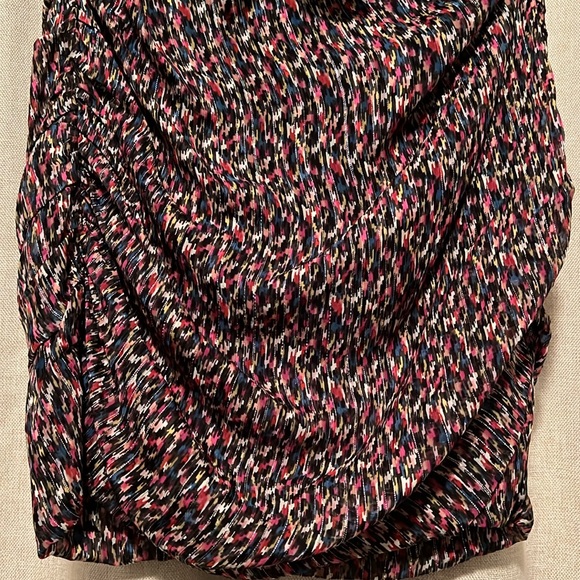 Ba&sh Silk Blend Ruched Tie Waist Dina Skirt Medium - Picture 4 of 14